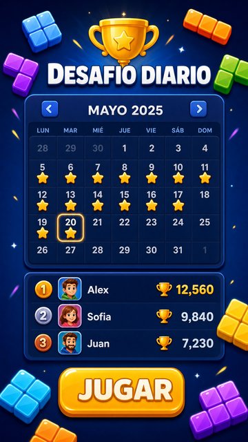 Desafío Diario en Rowburst - Ranking y estrellas
